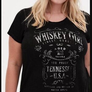 Torrid Whiskey Girl Crewneck Short Sleeve Tee Shirt NWT Size 3X